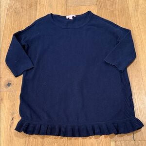 Lilly Pulitzer Tierneigh Ruffle Hem Sweater - L